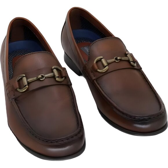 Vince Camuto Men's Caelan Bit Loafer Cognac 10M US EU 43 Dress Shoe